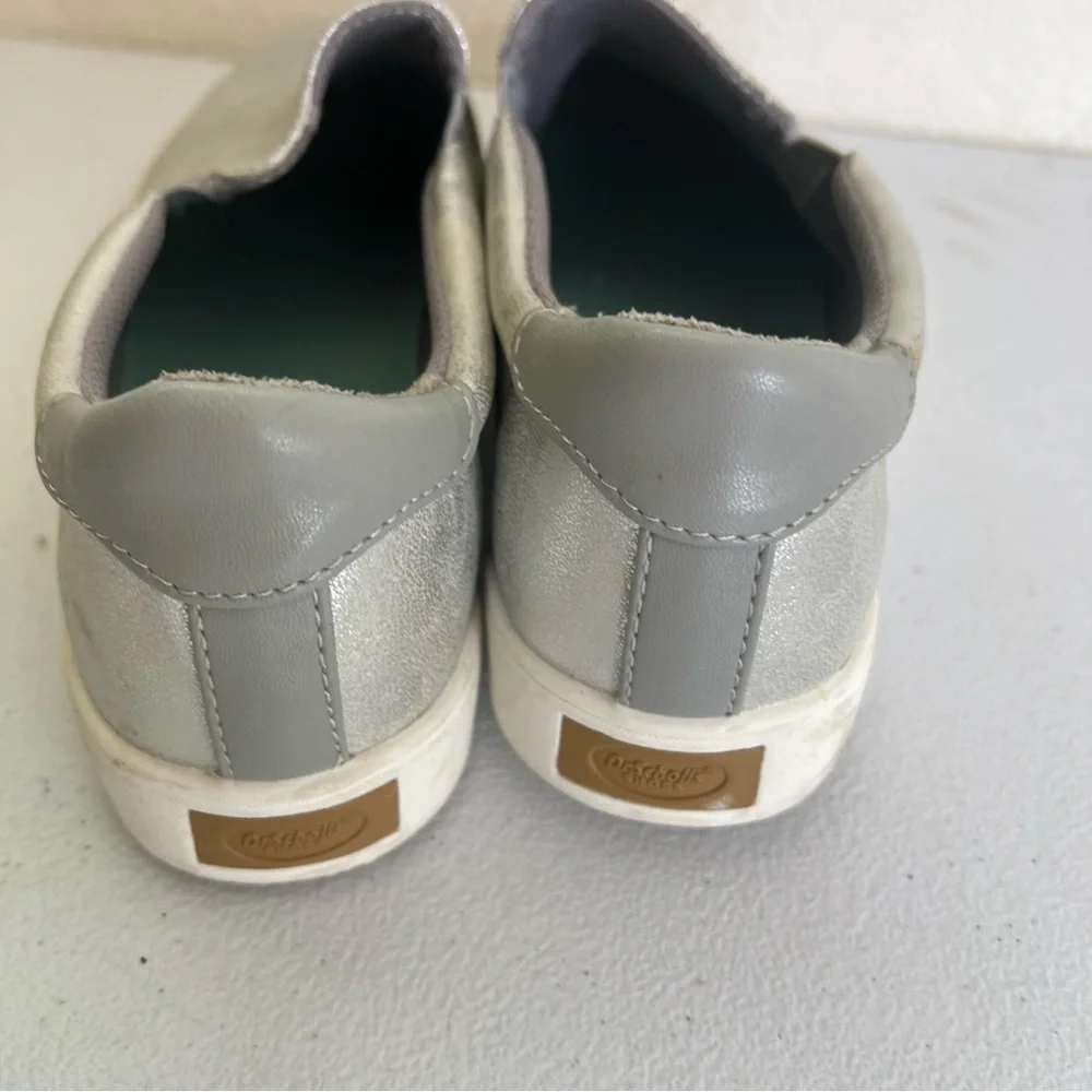 Dr. Scholl's Silver Slip-On Flats - Picture 3 of 6